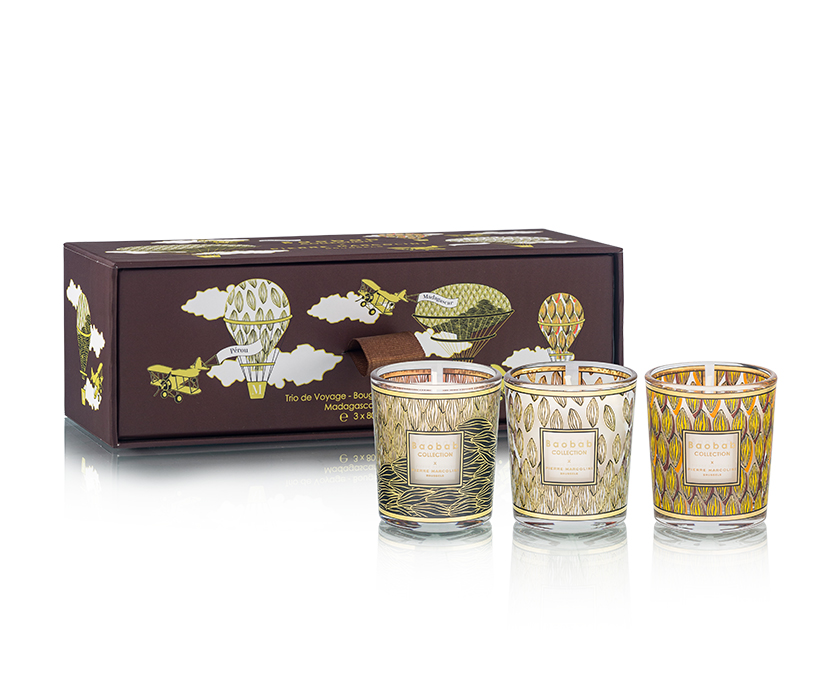 Trio bougie travel  pierre marcolini