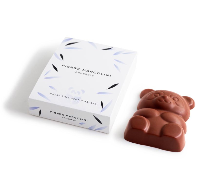 Coffret panda au chocolat au lait  pierre marcolini