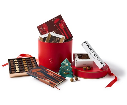 Boîte chapeau de Noël  Pierre Marcolini