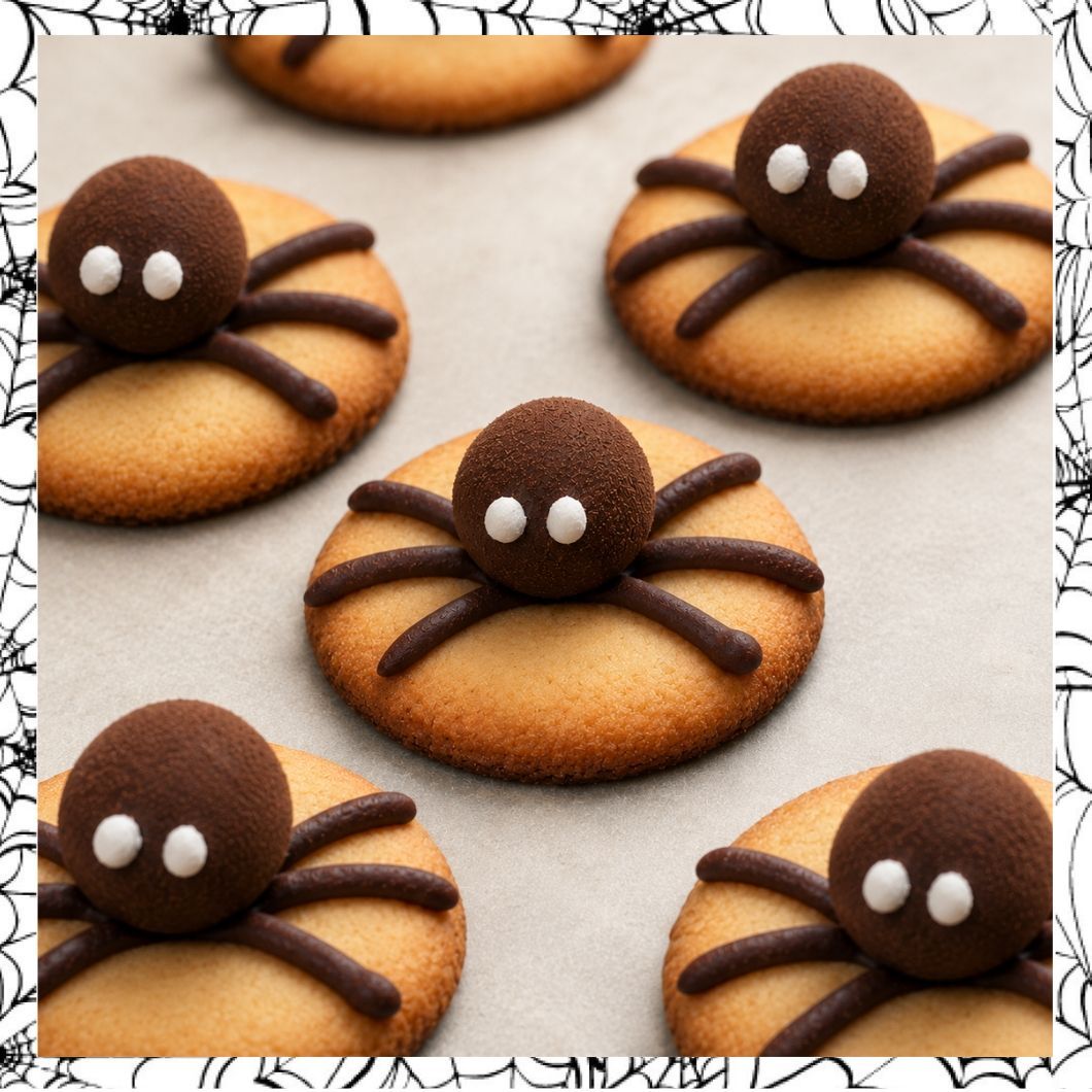Pierre Marcolini chocolate Halloween spider biscuits