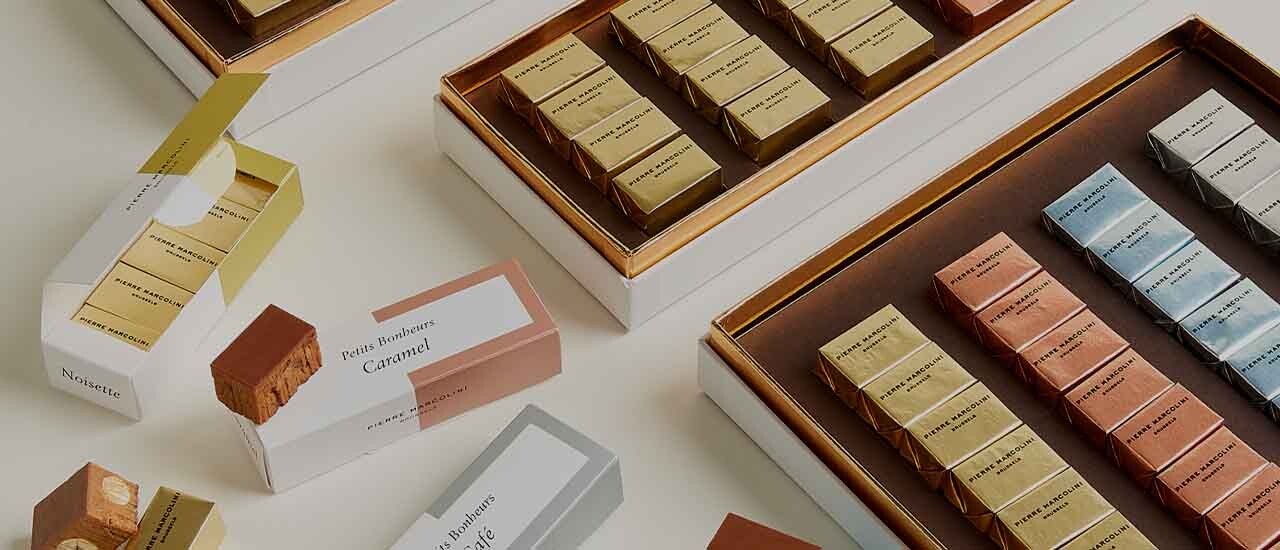 box of praline chocolates